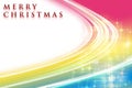 Fantastic Christmas wave design with glowing stars Royalty Free Stock Photo