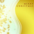 Fantastic Christmas wave design with glowing stars Royalty Free Stock Photo