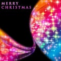 Fantastic Christmas wave design with glowing stars Royalty Free Stock Photo