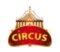 Fantastic Circus red sign Royalty Free Stock Photo