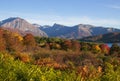 The fantastic colors of the autumn season in the Campotosto lake, Abruzzo