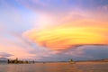 Fantastic colors over Mono Lake with lenticular clouds