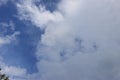 Fantastic dark clouds under blue sky Royalty Free Stock Photo