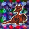 Fantastic dragon-symbol 2012 New Years.