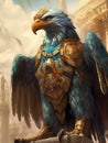 Fantastic eagle, ancient Eypt Generative AI