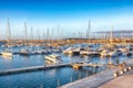 Fantastic evening view of Alghero port