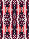 Fantastic exotic texture, butterfly wings pattern, unusual ornamental background, red black white zigzags wallpaper Royalty Free Stock Photo