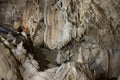 Fantastic extraordinary natural speleothem in big cave in New Athos, Abkhazia