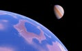 Fantastic far away Exo Planet Royalty Free Stock Photo