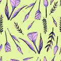 Fantastic floral background, seamless pattern.