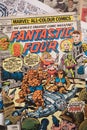 Fantastic Four comic books published by Marvel Comics. Royalty Free Stock Photo