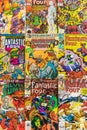 The Fantastic Four comic books for sale in a shop Royalty Free Stock Photo