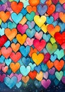 Fantastic Hearts in a Vibrant Pattern