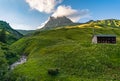 Fantastic hike in the beautiful Lechquellen Mountains Royalty Free Stock Photo