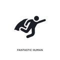 fantastic human isolated icon. simple element illustration from feelings concept icons. fantastic human editable logo sign symbol