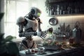 Fantastic humanoid robot learns to cook food