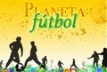 Fantastic illustration about the soccer planet