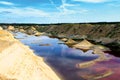 Fantastic landscape of an abandoned quarry