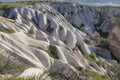 Fantastic landscape of Cappadocia in Turkey, incredible rock formations Royalty Free Stock Photo