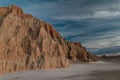 Fantastic landscape of Cathedral Gorge State Park at sunset in Nevada Royalty Free Stock Photo