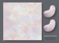 Fantastic magic marble of pink tones. Modern design template for invitation, web, banner, card, pattern and wallpaper Royalty Free Stock Photo