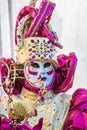 Fantastic mask at venice carnival