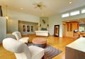 Fantastic modern living room home interior. Royalty Free Stock Photo