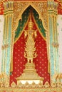 Niramitr Buddha Image at the Front Entrance of Ordination Hall of The Temple of Dawn or Wat Arun, Bangkok, Thailand