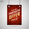 Fantastic offer sale vector background