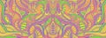 Fantastic Psychedelic Colorful background with many crazy geometric pattern.