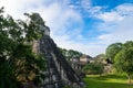 Fantastic shot of the archaeological site Tikal Temple II in Peten Department, Guatemala