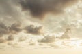 Fantastic sky, dramatic sunset, beautiful natural background. Setting sun illuminates the clouds Royalty Free Stock Photo