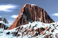 Fantastic snow mountain Royalty Free Stock Photo