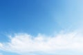 Fantastic soft white clouds against blue sky. Royalty Free Stock Photo