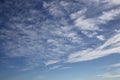 Fantastic soft white clouds against blue sky Royalty Free Stock Photo