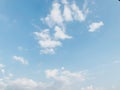 Fantastic soft white clouds against blue sky background Royalty Free Stock Photo