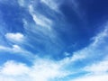 Fantastic soft white clouds against blue sky background Royalty Free Stock Photo