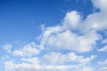 Fantastic soft white clouds against blue sky Royalty Free Stock Photo