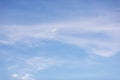 Fantastic soft white clouds against blue sky in twilight time