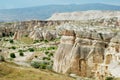 Fantastic stone landscapes of Cappadocia in Turkey