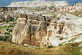 Fantastic stone landscapes of Cappadocia in Turkey