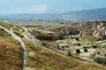 Fantastic stone landscapes of Cappadocia in Turkey