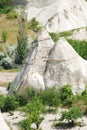 Fantastic stone landscapes of Cappadocia in Turkey