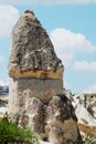 Fantastic stone landscapes of Cappadocia in Turkey