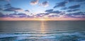 Fantastic sunset over ocean 2021 Royalty Free Stock Photo