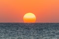 Fantastic sunset over ocean 2021 surf Royalty Free Stock Photo