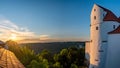 Fantastic sunset at Wildenstein Castle in the Danube Valley