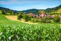 Wonderful Transylvanian touristic village with saxon fortified church, Biertan, Romania