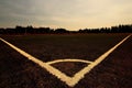 Fantastic triangle on the soccer field