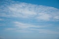 Fantastic and very white clouds in a beautiful blue sky Royalty Free Stock Photo